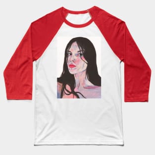 Gouache girl with black hair Baseball T-Shirt